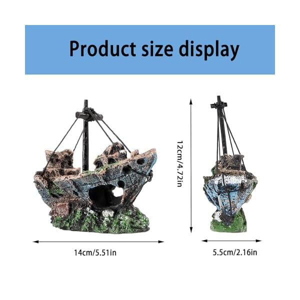FDRJKN Fish Tank Decorations, Fish Tank Accessories, Aquarium Decoration, Aquarium Accessories, Aquariums & Accessories Eco-Friendly For Freshwater Saltwater Aquarium Betta - Image 3