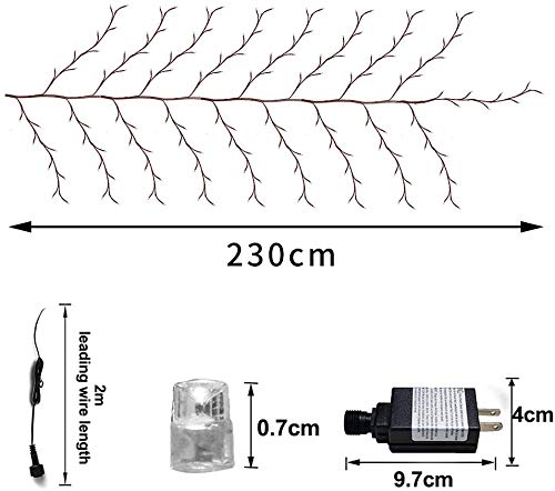 Goeswell Enchanted Willow Vine, Christmas Decorations Flexible Diy Vines With Lights, 144 Leds Vines For Room Decor, 7.5Ftt Willow Vine Lights For Wall Bedroom Living Room Home Decor (No Remote) #TOP5