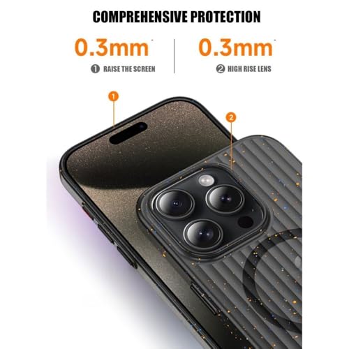 Coque magnétique premium pour iPhone 16 Pro Max mate et transparente - 5