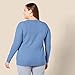 Amazon Essentials Damen-Pullover, Klassische Passform, weich, langärmelig, Rundhalsausschnitt, Kornblumenblau, Größe XL