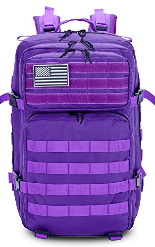 Image of QT&QY 45L Military Tactical Backpacks Molle Army Assault Pack 3 Day Bug Out Bag Hiking Treeking Rucksack