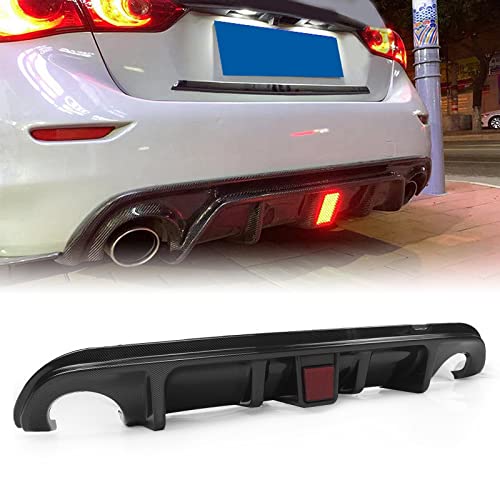 Diffuseur arrière Infiniti Q50 look carbone pour rassemblements et look urbain