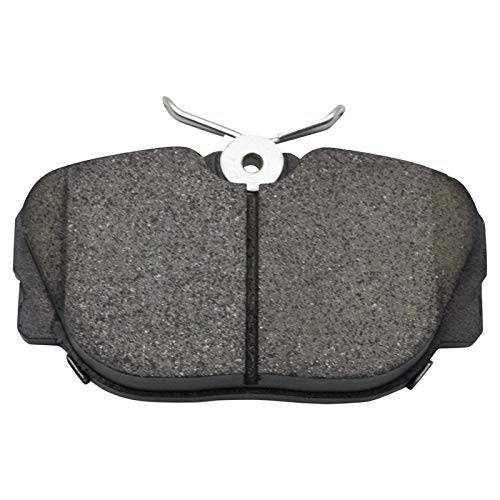 Image of TRQ Rear Brake Pad and Rotor Set Ceramic Parking Shoe Compatible with 1999-2004 Land Rover Discovery 1995-2002 Range Rover