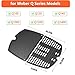 GFTIME 6558 Grillplatte 7644 Grillrost Gusseisen Ersatzteile für Weber Q100, Q120, Q140, Q1000, Q1200, Q1400 Gasgrill, 32.3x21.6cm Gusseisen Grillplatte & Grillrost für Weber Q100, Q1000 Serie