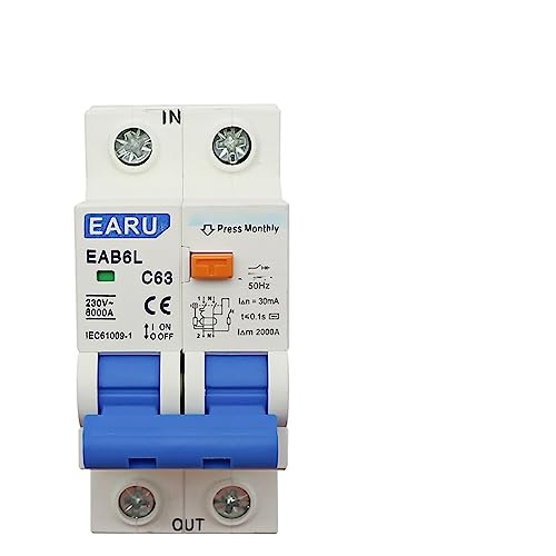 Image of YWRWUPMGK 2P AC230V MCB Leakage Protector RCBO Overload Short Circuit Protection 30mA Residual Current Breaker Switch RCCB RCD(25v)