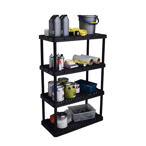 Gracious Living Knect-A-Shelf 4 Shelf Heavy Duty Rack, Black, 2 Pack - image 9