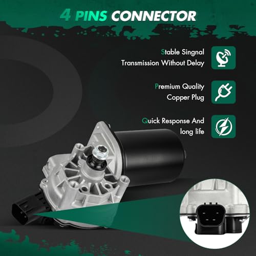 Image of SCITOO Windshield Wiper Motor Assembly Fit For Jeep For Commander | Direct fit for 2006-2007 For Jeep For Commander|Replaces OE 5183007AA|55156851AC|4 Pins|Fit for Front Wiper Motor