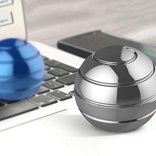 MeetUs Kinetic Desk Toys,Optical Illusion Metal Fidget Spinner Ball Stress Relief Toys Office Executive Globe Toys ,Gifts for Men,Women,Kids - Thumbnail 6