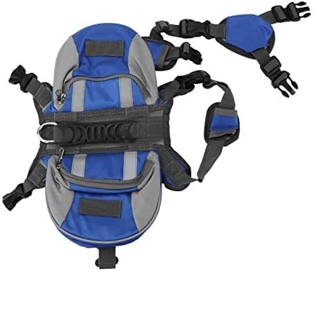 Alforjas para Perros Nylon Hound Travel Camping Mochila Reflectante Y Transpirable con Bolsillo para Perro(S)