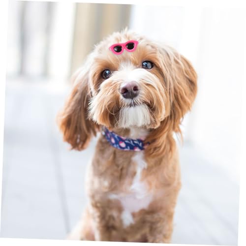 VICASKY 12stücke Teiliges Hund Haarschmuck Mit Sonnenbrillen-Design Hübsche Haarspangen Für Haustiere Für Hunde Und Katzen Dekoration Für Besondere Anlässe Und Alltag