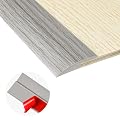 10Ft Carpet Floor Transition Strip, Self Adhesive Floor Edging Trim Strip, PVC Threshold Cover for Doorway, Floor Divider Strip Suitable for Threshold Height Less Than 5 mm - Gray Forest