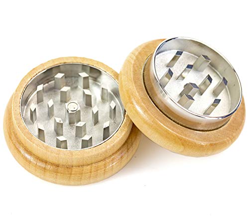 Nerd Clear Grinder Cruscher Natur Mühle Holz 2 Teilig Siebgrinder