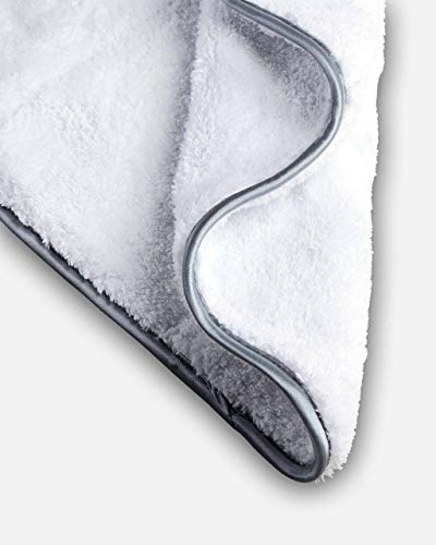 Adam's Double Soft Microfiber Towel - Premium Quality Microfiber Polishing Towel With Scratch-Free Satin Edge - Buff Away Polishes & Car Wax With Ease #TOP4