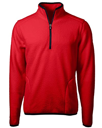 Cutter & Buck Cascade Eco Mens Sherpa Fleece Quarter Zip