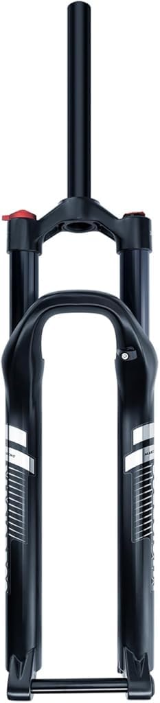 HOMSXPAC Mountain Bike Forks 27.5/29inch Bikes 1-1/8" Straight/tapered Front 120mm Travel Rebound Damping Manual/Remote 15 * 100mm Thru Axle(Straight-manual,BLACK