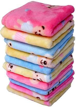 Face Towel Handkerchief Women Soft Cotton Hankies Ladies hanky set for women ["Multicolor"] Handkerchief (Pack of 10)-image-19