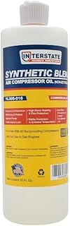 Interstate Pneumatics YL30S-016 16 Oz Synthetic Compressor Oil - Flip Top Cap Bottle