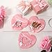 100 PCS Pink Heart Shaped Bag, 4