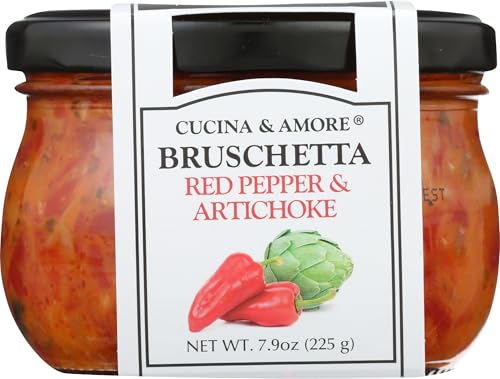 Cucina & Amore, Bruschetta Piquillo And Artichoke, 7.9 Ounce
