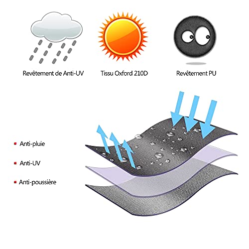 Patio Hanging Egg Chair Cover Heavy Duty Waterproof Patio Outdoor Wicker Swing Seat Cover Chair Garden Furniture Protective Cover Uv Resistant 75 X 45Inch (Beige) #TOP6