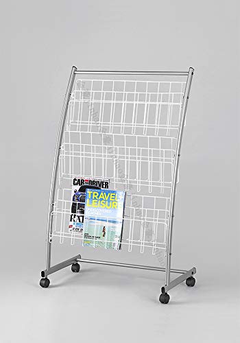ABAJ Metal Catalogue Stand,Magazine Stand, Portable Brochure Stand, Leaflet Stand, Literature Rack, Folding Magazine Holder,Floor Standing Magazine Holder Rack, Display Stand for Office-picture-12