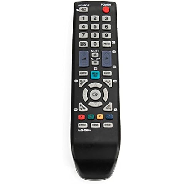 VINABTY Pilot zdalnego sterowania AA59-00496A zamiennik dla Samsung LA32D403E2M LE32D400E1W LE40D503F7W UA26D4003BJ UA26D4003BM UE26D4004BW UE32D4003BW UE40D5004BW LA-19D400-E1M LA-40D503-F7M LA-40D503-F7W
