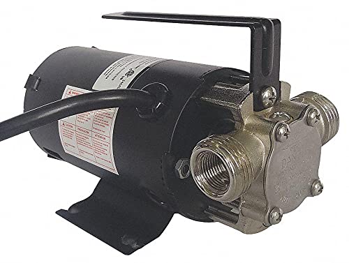 Dayton 1/10 HP Stainless Steel Compact Flexible Impeller Utility Pump, Intermittent - 5UXL9