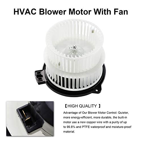 Image of HVAC Heater Blower Motor Fan Fit for 2004-2006 Scion xA /xB, 2003-2005 Toyota Echo, Replaces 700172 87103-52080 TO3126119, Air Automotive Replacement
