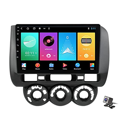 Autoradio Android 10 pour Honda Jazz Fit 02-07 Écran Tactile Double Din avec CarPlay - 2