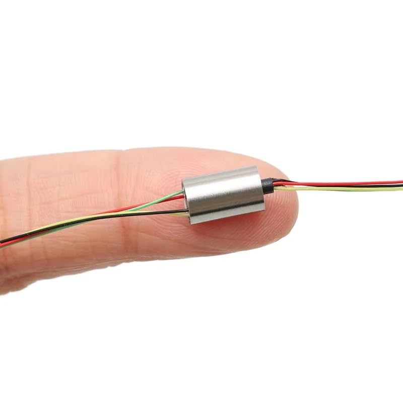 OD 5.5mm 6mm 7.8mm metalowy pierścień ślizgowy obrót o 360 stopni elektryczny pierścień ślizgowy złącze obrotowe do wizualnego łowienia kotwic(Dia. 6mm 4CH)