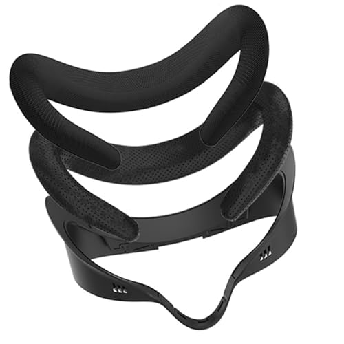 Almohadilla Cubiertas Faciales PU A Prueba Sudor para Auriculares 3S Funda Máscara A Prueba Luz Lavable Y Antifugas