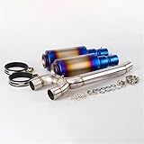 Ce tube d'échappement présente un aspect métallique brillant qui rehausse l'esthétique de la moto et est idéal pour la décoration. Il protège également le pot d'échappement nu, ce qui est très pratique.