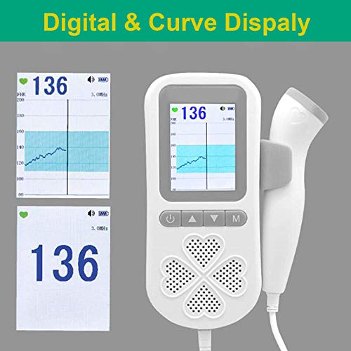 Hearmin rt Beat Machine para gravidez, monitor de fetel Dopplse Portatil, monitor de batida Hearmin