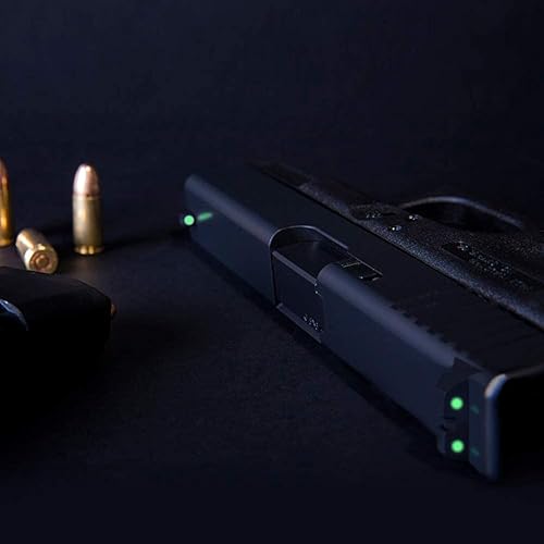 Miniatura 7 de Vistas nocturnas de 3 puntos que brillan en la oscuridad con miras delanteras y traseras para Glock 17 19 22 23 26 27 33 34 35 37 38 39 44 45