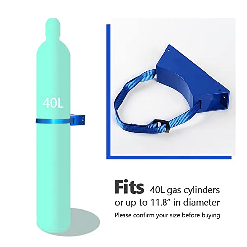 Support mural bouteille de gaz avec sangle de fixation de 101,6 cm pour réservoir de 40 L - 4