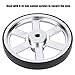 2PCS Metal Robot Wheel, Replacement, Neoprene Tire Tread, Great Traction for Industrial Robot Parts