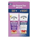 Gold Bond Age Renew Day & Night Duo Lotion Set for Body & Face, Gold Bond Crepe Corrector Lotion, Visibly Firms Skin & Gold Bond Retinol Overnight Lotion, Visibly Smooths Skin, 8.6 oz.