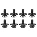 Wcone Universal VESA Mount Screw Kit - M4 10mm Screws & Washers for 75x75 / 100x100 TV & Monitor Wall Mounts - 8 Pcs