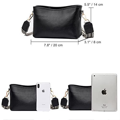Women Shoulder Bag with Wide Strap Crossbody Purse4