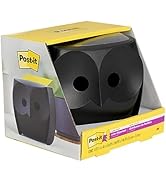 Post-it Owl Note Dispenser, includes 1 Pad of Post-it 3 in X 3 in Super Sticky Dispenser Pop-up N...