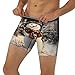 WBQLSL Men's Snowman in snow scene Printed Medium Boxer Briefs - All-day Coolness and Comfort, Long Size (S-2XL)