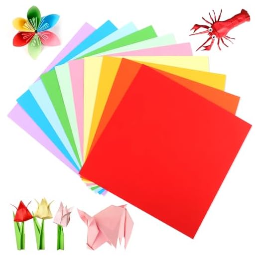 Papiroflexia Papel Origami 20x20cm Papel Origami Doble Cara Papel Colores 200 Papel Plegable Cuadrado de Doble cara Cartulina de Colores Papel Manualidades para Proyectos de Bricolaje y Manualidades