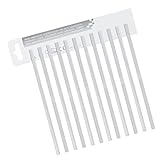 Annhua Teeth Sanding Strip 4 Mm Med Grit Dental Sanding Strips with Uniform Particle, Reusable Stainless Steel Dental Abrasive Strips for Dentists Braces Polishing - One Side|12 Pcs