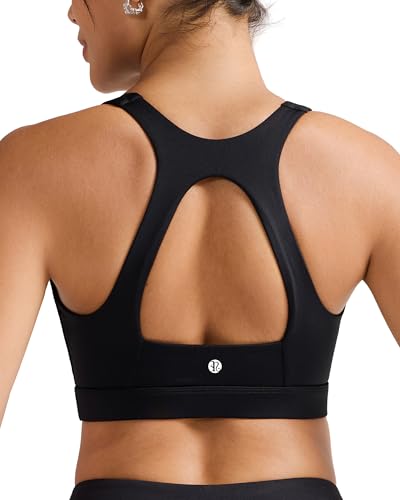 Image of RUNNING GIRL Sports Bras for Women High Support,Racerback Supportive Molded Cup Sports Bra with Sewn in Pads