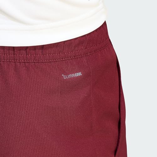 adidas Homme Club Tennis Climacool Shorts, Maroon, M 7 inch