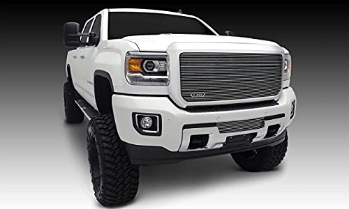 T-Rex Grilles Grilles 2015-2019 Sierra Hd Billet Grille, Polished, 1 Pc, Insert - Pn #20211, Black #TOP1