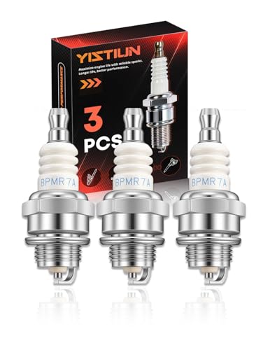Yistiun BPMR7A Spark Plug for NGK BPMR7A BPM7A 6703;For Champion RCJ6Y RCJ7Y CJ7Y For Torch LR7TC For Carlton: SPCA6 SPCAR7 For Champion 859 For Dolmar 965603021 For Husqvarna 503235011 503235111