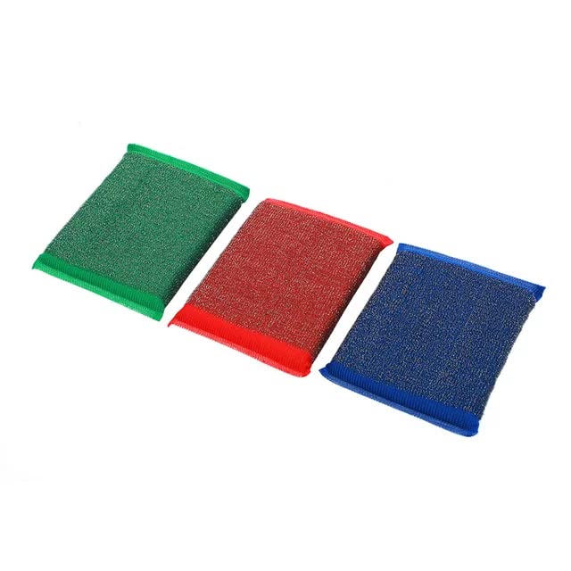 KBS Sponge Wipe Scrubber pad (Pack of 4) for Dish Washing Cleaning Accessories Items Bathroom Toilet Tiles Cleaning Products Tools(Multi Color) 2