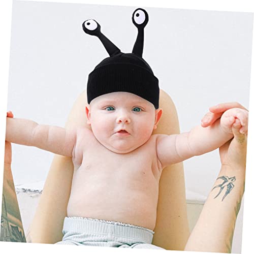 Kids Knitted Beanie Hat Funny Cartoon Warm Cap for Boys and Girls Winter Knit Beanie Cute Toddler Hat Black2