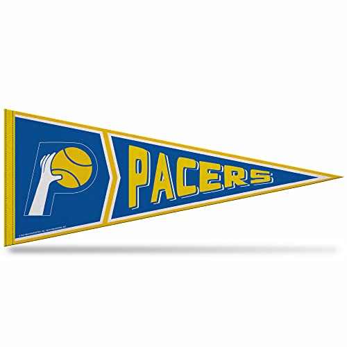 Rico Industries NBA Basketball Indiana Pacers Retro 12 x 30 Felt Wall Dcor Pennant - Great for Home/Bed Room/Man Cave Dcor